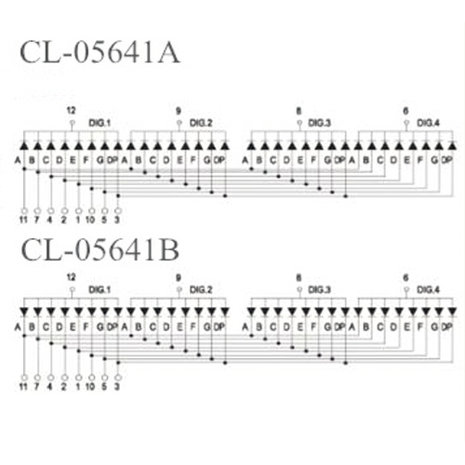 7 Segment 4 digits LED display Wit CC 0.56 Inch​​​​​​​ 