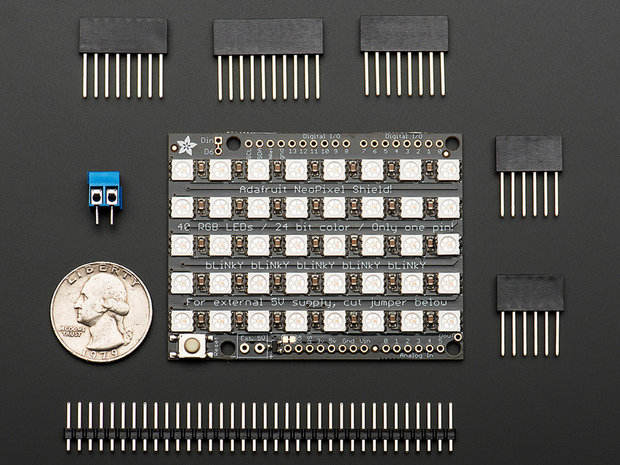 NeoPixel  grid RGB 5x8 Neomatrix    van Adafruit 1430