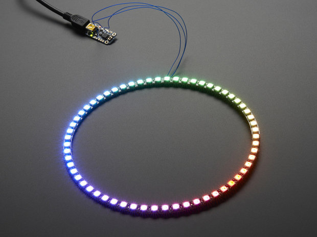 NeoPixel RGB 1/4 Ring  - 60   van Adafruit 1768