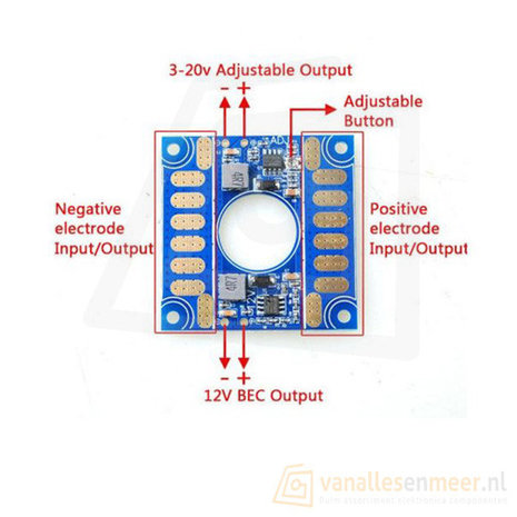 ESC Connection Board instelbaar