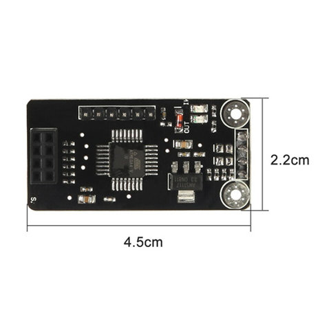 NRF24L01+ SHIELD MET ATMEGA48 MICROCONTROLLER