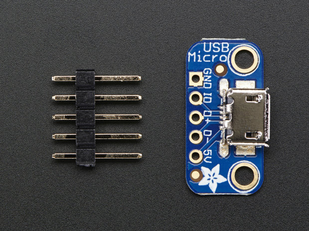 USB Micro-B Breakout Board  van Adafruit 1833