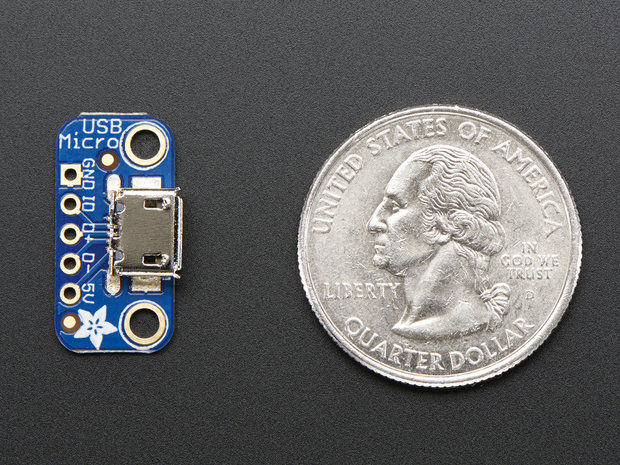 USB Micro-B Breakout Board  van Adafruit 1833