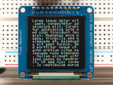 OLED 16-bit Color 1.5 inch met microSD holder van Adafruit 1431