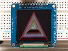 OLED 16-bit Color 1.5 inch met microSD holder van Adafruit 1431
