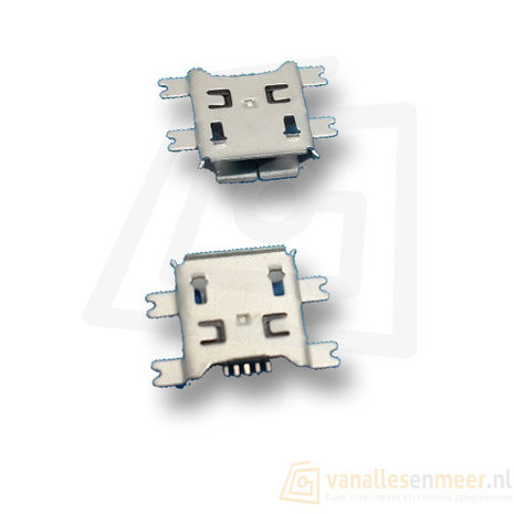 female micro-USB socket 4 legs