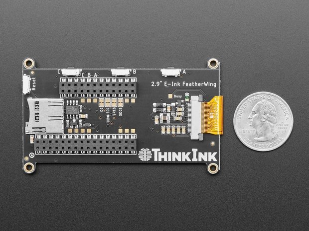 2.9" Grayscale eInk / ePaper Display FeatherWing - 4 Level Grayscale Adafruit 4777