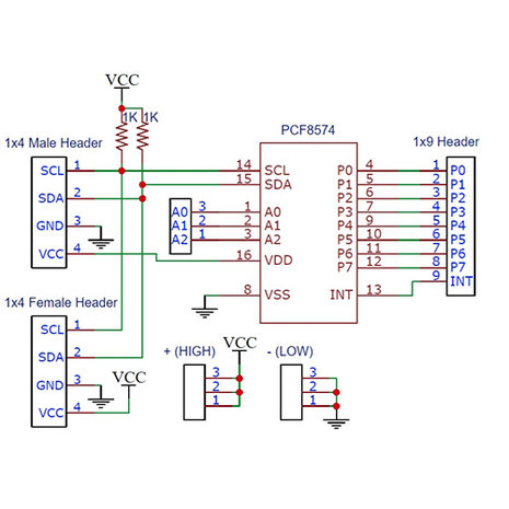 PCF8574 I2C IO Expander