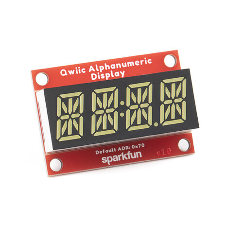 Qwiic Alphanumeric Display - White  Sparkfun 18565