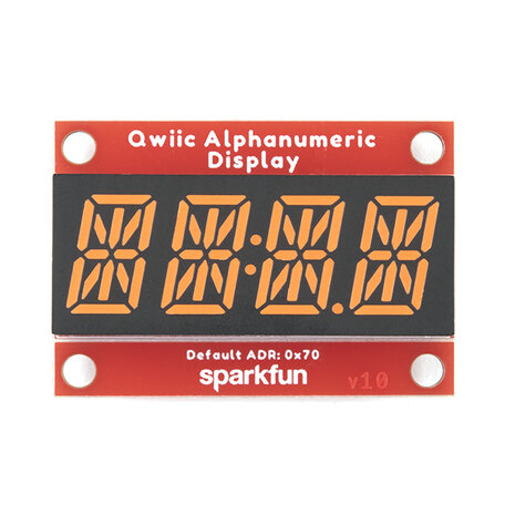 Qwiic Alphanumeric Display - Pink  Sparkfun 16919