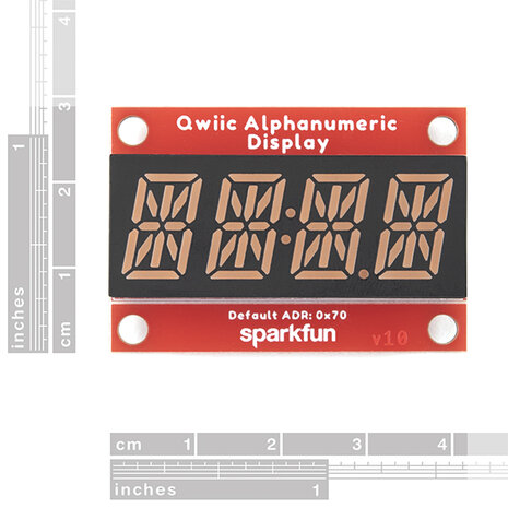 Qwiic Alphanumeric Display - Purple  Sparkfun 16918