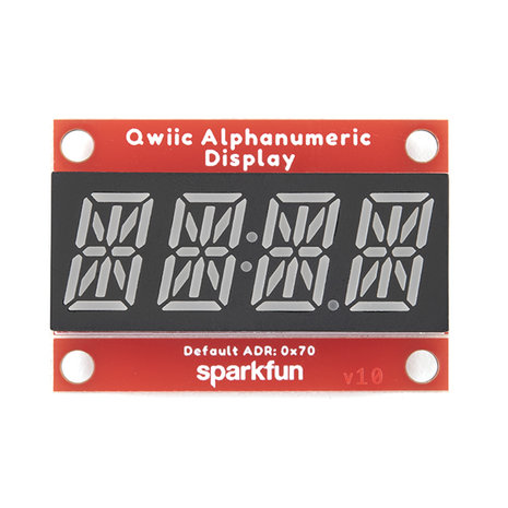 Qwiic Alphanumeric Display - Red  Sparkfun 16916