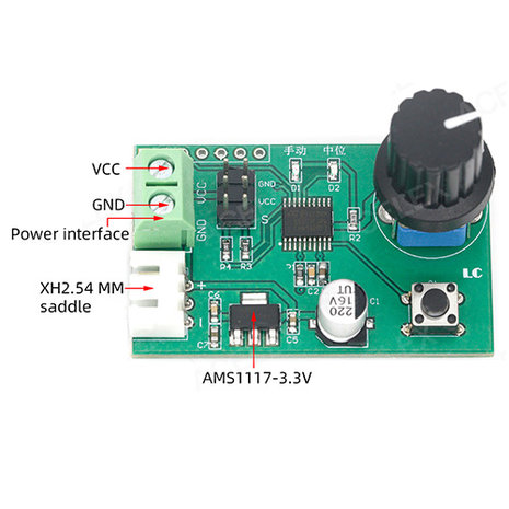 MG995 SG90 Servo Knoppen Controle Module 