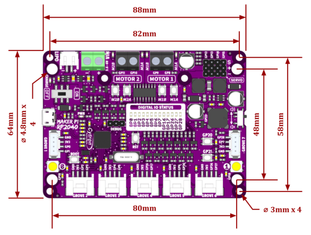 Maker Pi RP2040: Robotica vereenvoudigen met Raspberry Pi RP2040