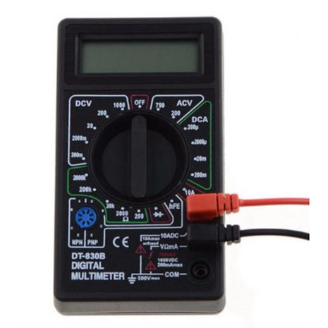 Digitale Universele Multimeter  Inclusief Stroomkabels