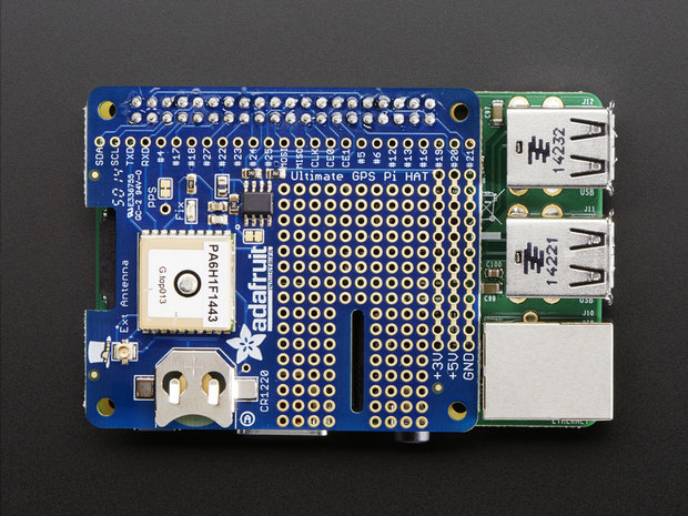 GPS  voor Raspberry Pi A + / B + / Pi 2 van Adafruit 2324