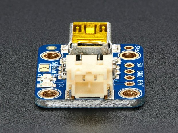 Mini Lipo w/Mini-B USB Jack - USB LiIon/LiPoly charger - v1 Adafruit 1905