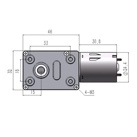 JGY370 6 rpm wormwielmotor DC 12v reductie omkeerbare zelfborgende motor