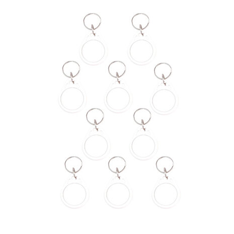 10 stuks Mifare classic 1K sleutelhangers Wit - RFID Tags - RFID