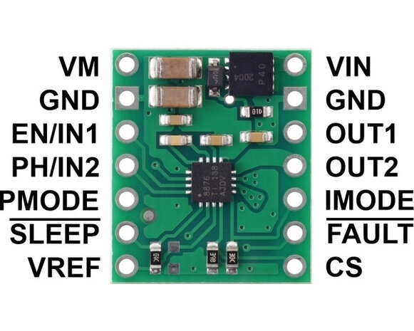 DRV8876 (QFN) Single Brushed DC Motor Driver Carrier Pololu 4037