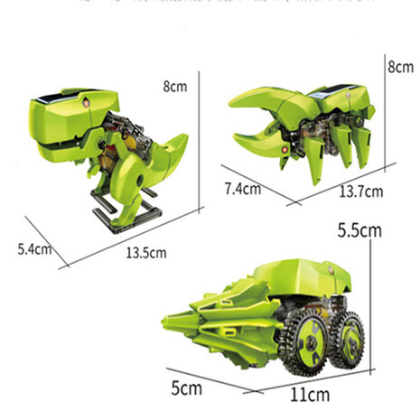 3 SOLAR ROBOT - Bouwpakket Robot - Op Zonne-energie - 3 Modellen in 1