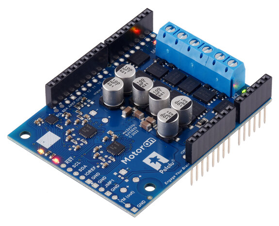 Motoron M2S24v16 Dual High-Power Motor Controller Shield for Arduino (Connectors Soldered) Pololu 5045