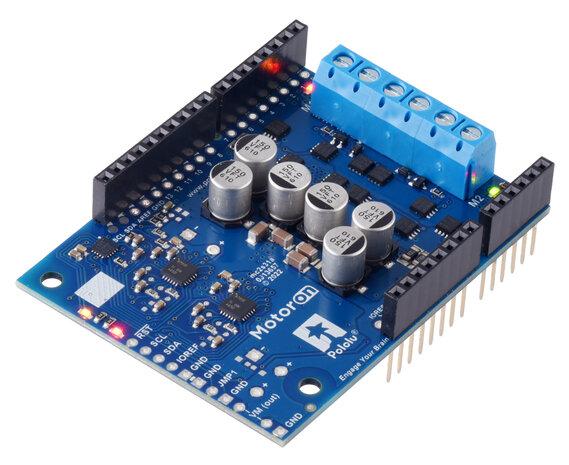 Motoron M2S18v18 Dual High-Power Motor Controller Shield for Arduino (Connectors Soldered) Pololu 5036