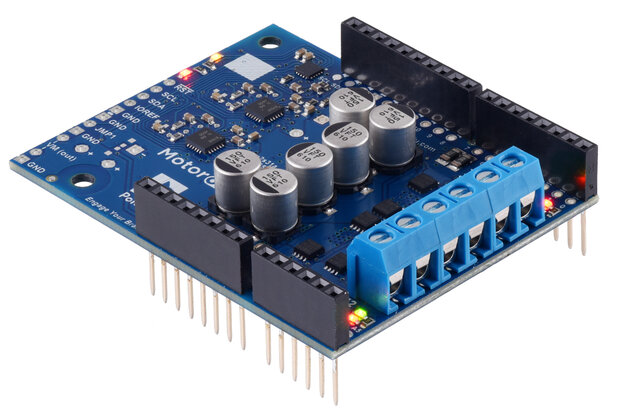 Motoron M2S18v18 Dual High-Power Motor Controller Shield for Arduino (Connectors Soldered) Pololu 5036