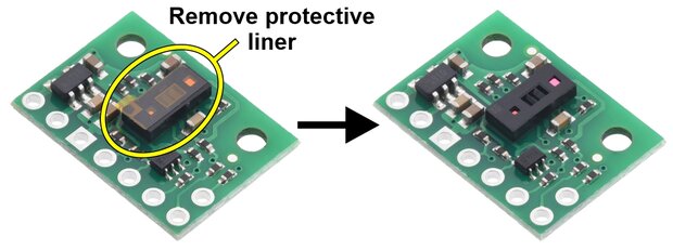 VL53L5CX Time-of-Flight 8×8-Zone Distance Sensor Carrier with Voltage Regulator, 400cm Max Pololu 3417