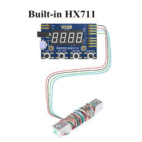 HX711 weeg sensor module met display