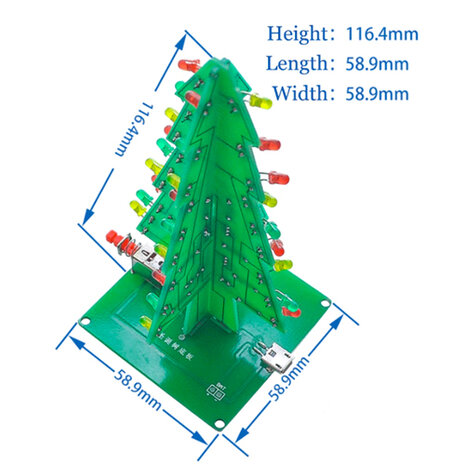 Kerstboom Mini Kits bouwpakket DIY kit Christmas Tree