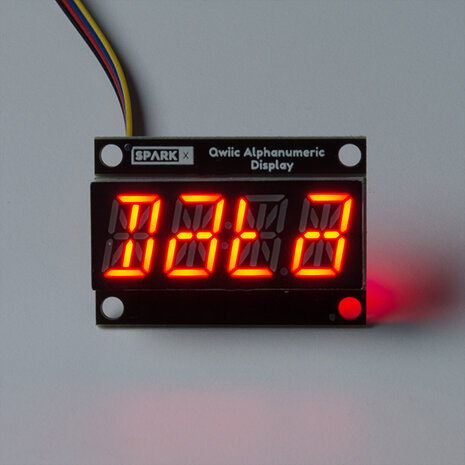 Qwiic Alphanumeric Display - Red Sparkfun SPX-16427