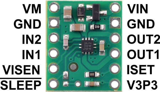 MP6550 Single Brushed DC Motor Driver Carrier Pololu 4733