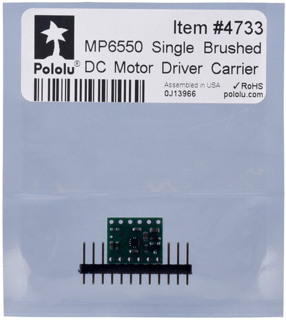 MP6550 Single Brushed DC Motor Driver Carrier Pololu 4733