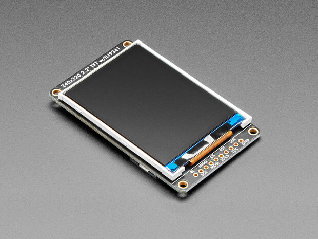 2.2" 18-bit color TFT LCD display with microSD card breakout - EYESPI Connector Adafruit 1480