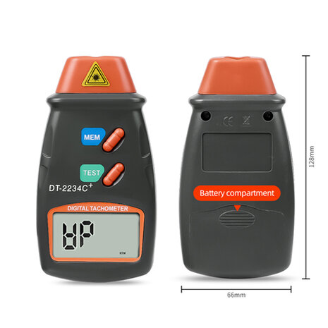 Digitale Toerenteller Met Laser TachoMeter