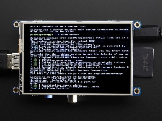 PiTFT  480x320 3.5 inch TFT + Touchscreen voor Raspberry Pi Adafruit 2097