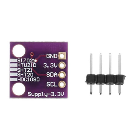 HDC1080 temperatuur- en vochtigheidssensor