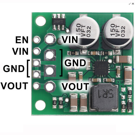 3.3V, 2.5A Step-Up/Step-Down Voltage Regulator S13V25F3 Pololu 4980