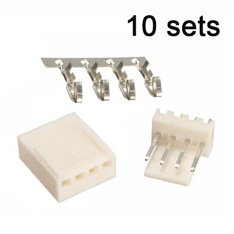 KF2510-4P 4pin Connector set recht 10 sets