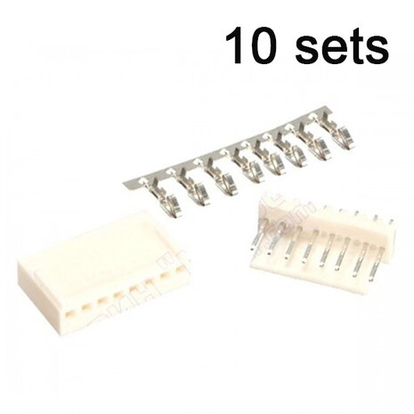 KF2510-8P 8pin Connector set recht 10 sets