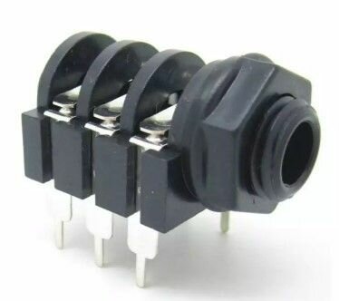 6.35MM Stereo Jack chassisdeel Socket Jack PCB Pins