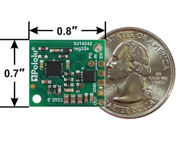 6V, 3.3A Step-Down Voltage Regulator D30V30F6 Pololu 4893