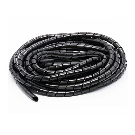 Flexibele Spiraal Kabelslang 20mm Zwart - 3 Meter Lang