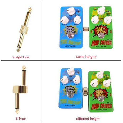 6,35 mm Z-Type Guitar Effects Pedal Connector GOLD PLATED