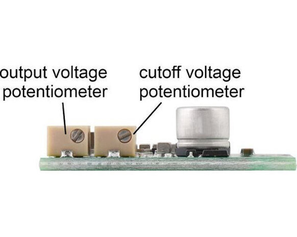 4.2-15V, 3.3A Fine-Adjust Step-Down Voltage Regulator w/ Adjustable Low-Voltage Cutoff D30V33MASCMA Pololu 4854