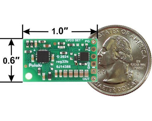 4.2-15V, 3A Fine-Adjust Step-Down Voltage Regulator D30V30MAS Pololu 4875