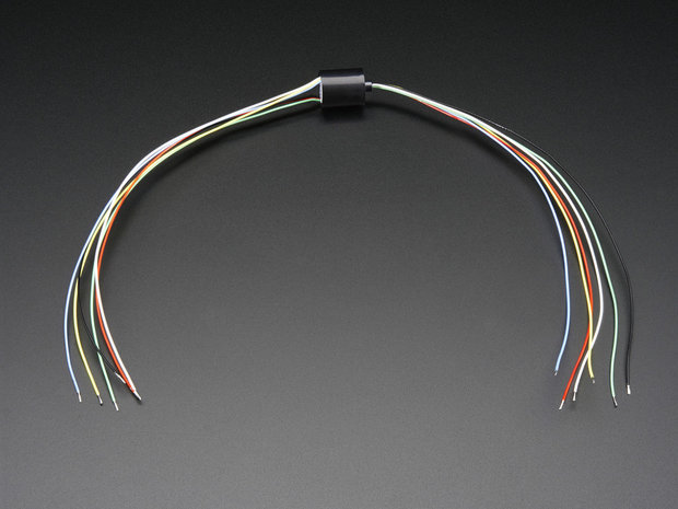 Slip Ring Miniature - 12mm diameter, 6 wires, max 240V @ 2A Adafruit 775