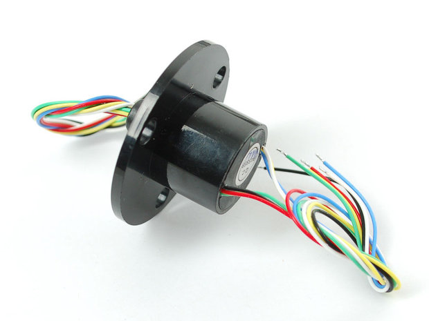 Slip Ring with Flange - 22mm diameter, 6 wires, max 240V @ 2A Adafruit 736