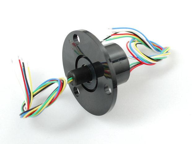 Slip Ring with Flange - 22mm diameter, 6 wires, max 240V @ 2A Adafruit 736